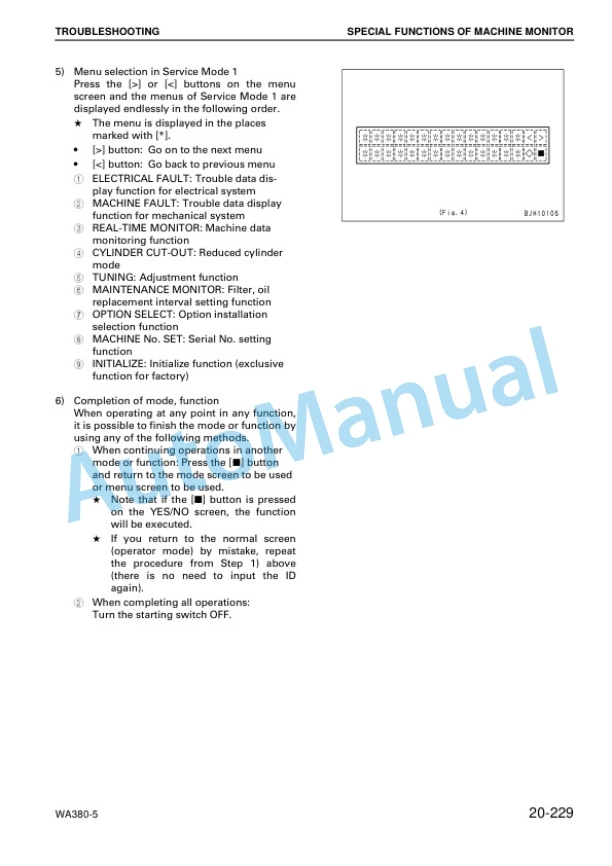 Komatsu WA380-5 Shop Manual SEBM024712 3 Komatsu WA380-5 Shop Manual SEBM024712 - Image 3