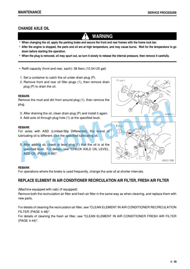 Komatsu WA380-5 Wheel Loader Operation and Maintenance Manual TEN00089-03 5 Komatsu WA380-5 Wheel Loader Operation and Maintenance Manual TEN00089-03 - Image 5