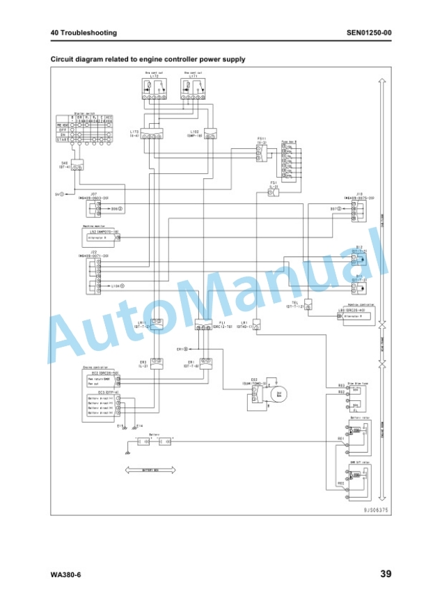 Komatsu WA380-6 Galeo Wheel Loader Shop Manual SEN00114-05 4 Komatsu WA380-6 Galeo Wheel Loader Shop Manual SEN00114-05 - Image 4