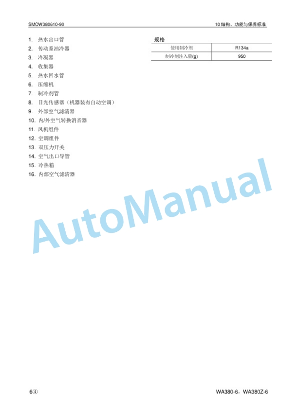 Komatsu WA380-6, WA380Z-6 Wheel Loader Parts Manual SMCW380605 2 Komatsu WA380-6, WA380Z-6 Wheel Loader Parts Manual SMCW380605 - Image 2