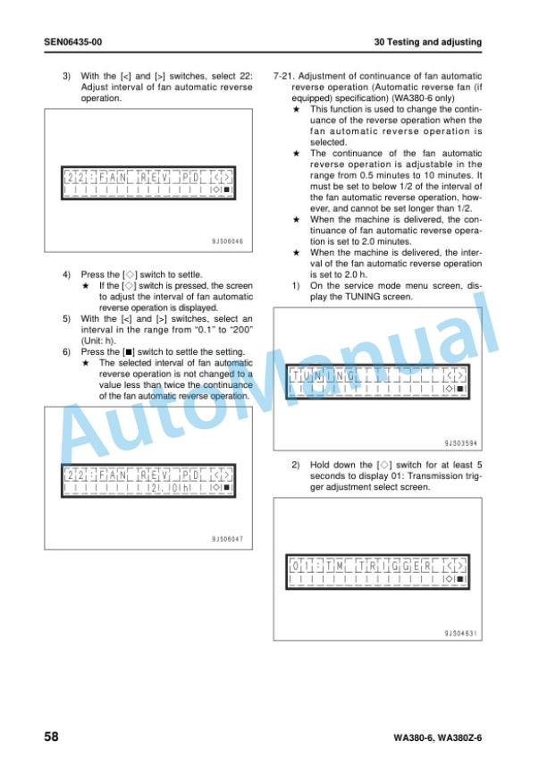 Komatsu WA380-6, WA380Z-6 Wheel Loader Shop Manual SEN06411-02 3 Komatsu WA380-6, WA380Z-6 Wheel Loader Shop Manual SEN06411-02 - Image 3