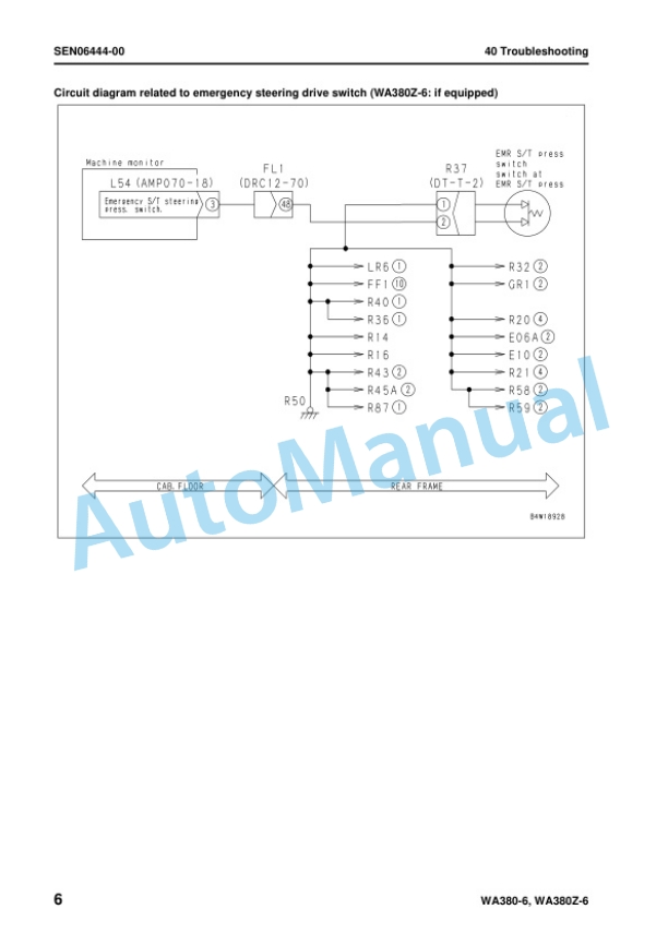Komatsu WA380-6, WA380Z-6 Wheel Loader Shop Manual SEN06411-02 4 Komatsu WA380-6, WA380Z-6 Wheel Loader Shop Manual SEN06411-02 - Image 4