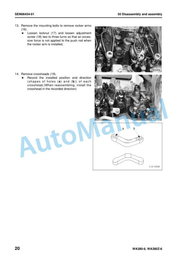 Komatsu WA380-6, WA380Z-6 Wheel Loader Shop Manual SEN06411-09 5 Komatsu WA380-6, WA380Z-6 Wheel Loader Shop Manual SEN06411-09 - Image 5