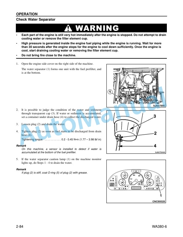 Komatsu WA380-6 Wheel Loader Operation and Maintenance Manual CEAM017205 3 Komatsu WA380-6 Wheel Loader Operation and Maintenance Manual CEAM017205 - Image 3