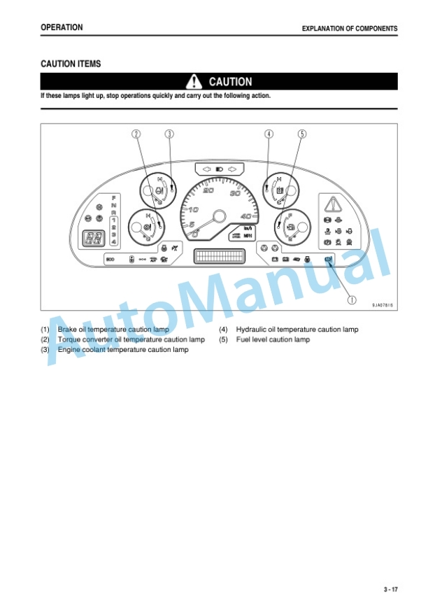 Alternative view of Komatsu WA380-6 Wheel Loader Operation and Maintenance Manual PEN00442-00