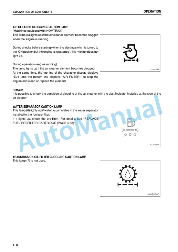 Alternative view of Komatsu WA380-6 Wheel Loader Operation and Maintenance Manual PEN00517-10