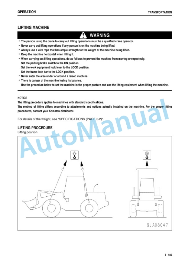 Komatsu WA380-6 Wheel Loader Operation and Maintenance Manual PEN01019-04 4 Komatsu WA380-6 Wheel Loader Operation and Maintenance Manual PEN01019-04 - Image 4
