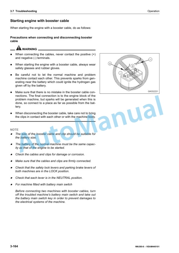 Komatsu WA380-6 Wheel Loader Operation and Maintenance Manual VEAM440101 4 Komatsu WA380-6 Wheel Loader Operation and Maintenance Manual VEAM440101 - Image 4