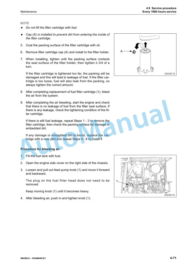 Komatsu WA380-6 Wheel Loader Operation and Maintenance Manual VEAM440101 5 Komatsu WA380-6 Wheel Loader Operation and Maintenance Manual VEAM440101 - Image 5