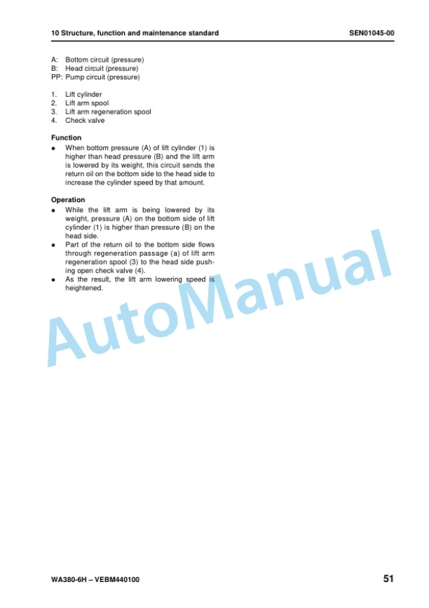 Komatsu WA380-6H Wheel Loader Shop Manual VEBM440100 2 Komatsu WA380-6H Wheel Loader Shop Manual VEBM440100 - Image 2