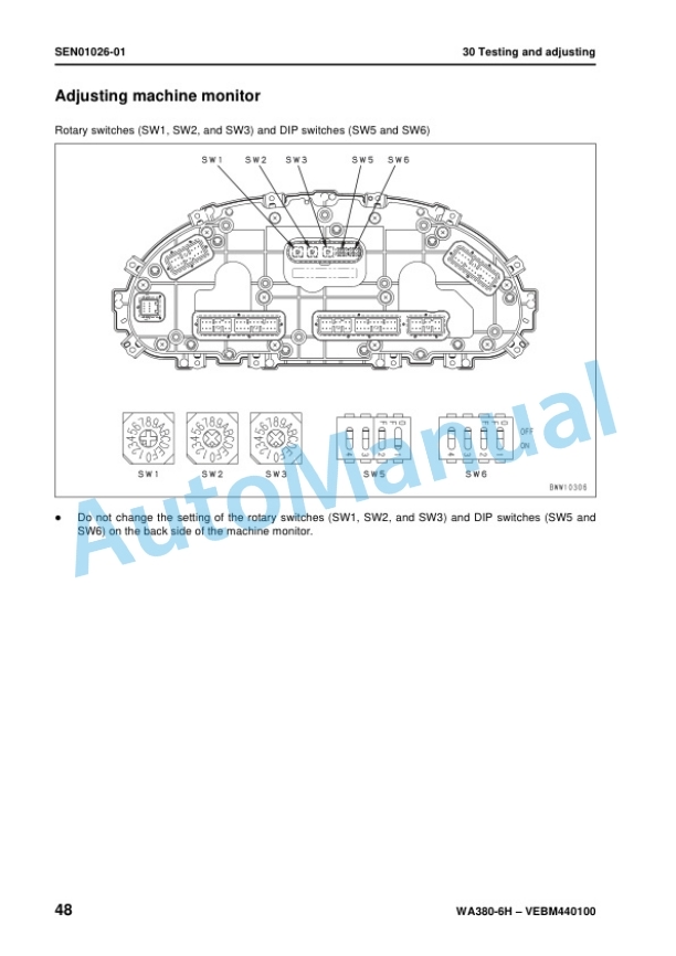 Komatsu WA380-6H Wheel Loader Shop Manual VEBM440100 3 Komatsu WA380-6H Wheel Loader Shop Manual VEBM440100 - Image 3