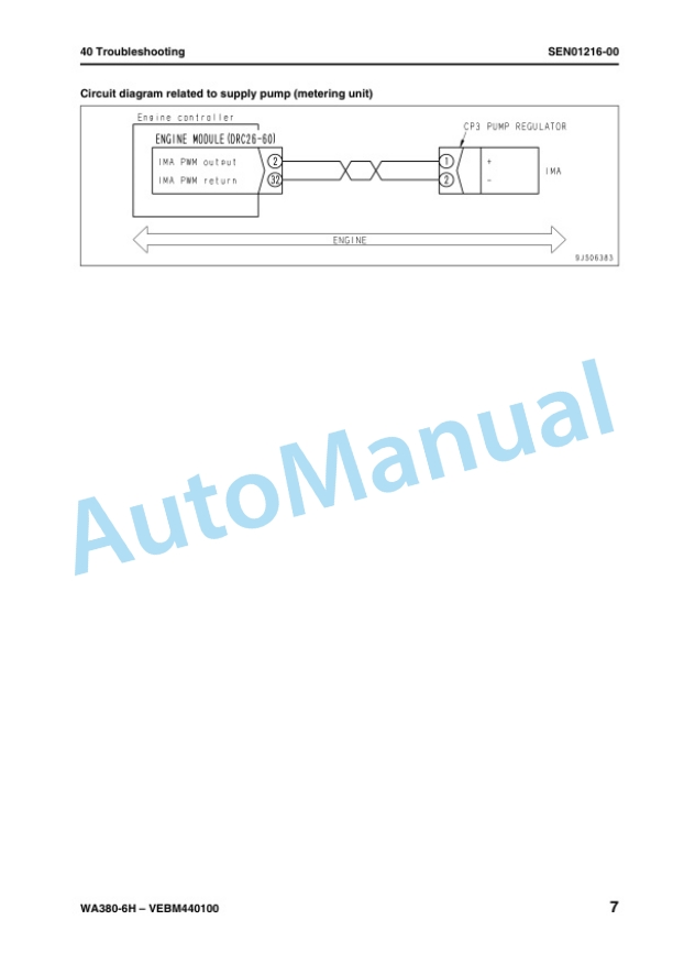 Komatsu WA380-6H Wheel Loader Shop Manual VEBM440100 4 Komatsu WA380-6H Wheel Loader Shop Manual VEBM440100 - Image 4
