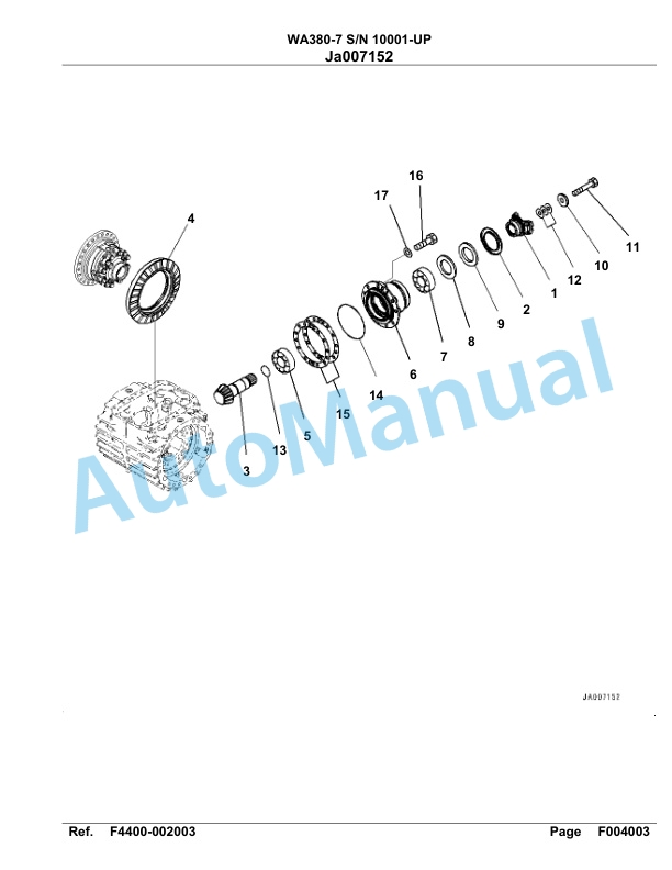 Komatsu WA380-7 Parts Manual 10001-UP 2 Komatsu WA380-7 Parts Manual 10001-UP-2