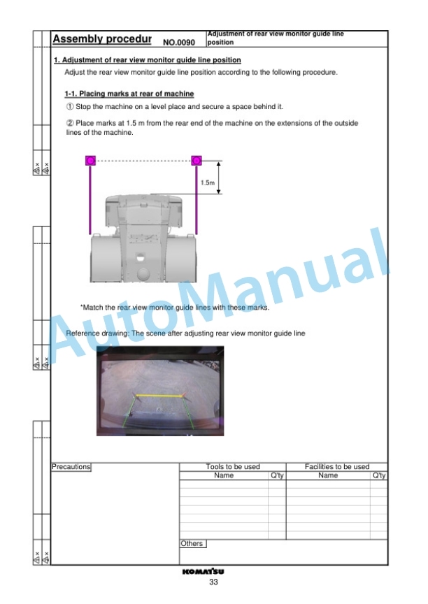 Komatsu WA380-7 Wheel Loader Field Assembly Instruction GEN00114-00 5 Komatsu WA380-7 Wheel Loader Field Assembly Instruction GEN00114-00 - Image 5