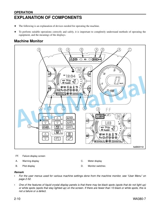 Komatsu WA380-7 Wheel Loader Operation and Maintenance Manual CEAM025805 2 Komatsu WA380-7 Wheel Loader Operation and Maintenance Manual CEAM025805 - Image 2