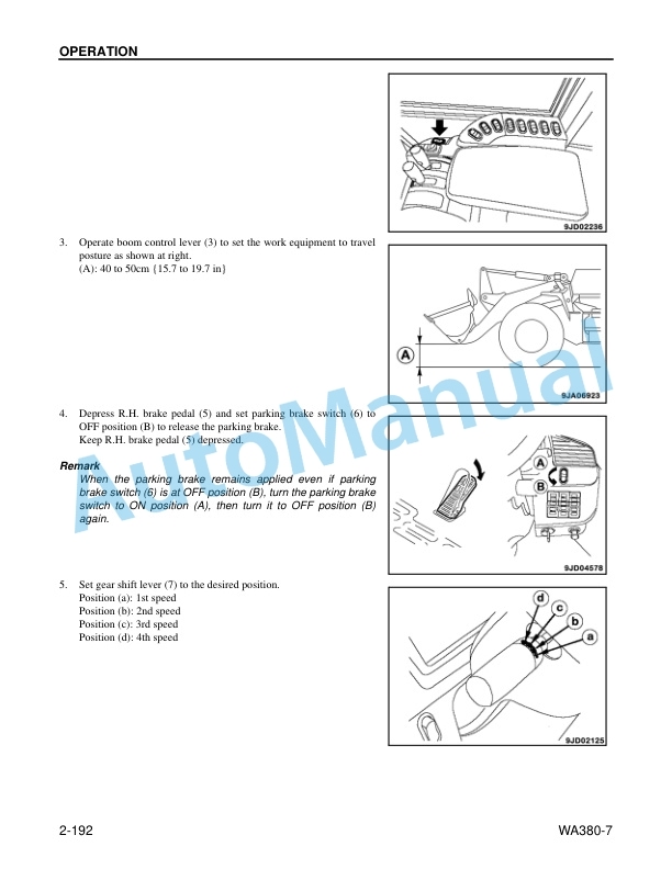 Komatsu WA380-7 Wheel Loader Operation and Maintenance Manual CEAM025805 4 Komatsu WA380-7 Wheel Loader Operation and Maintenance Manual CEAM025805 - Image 4