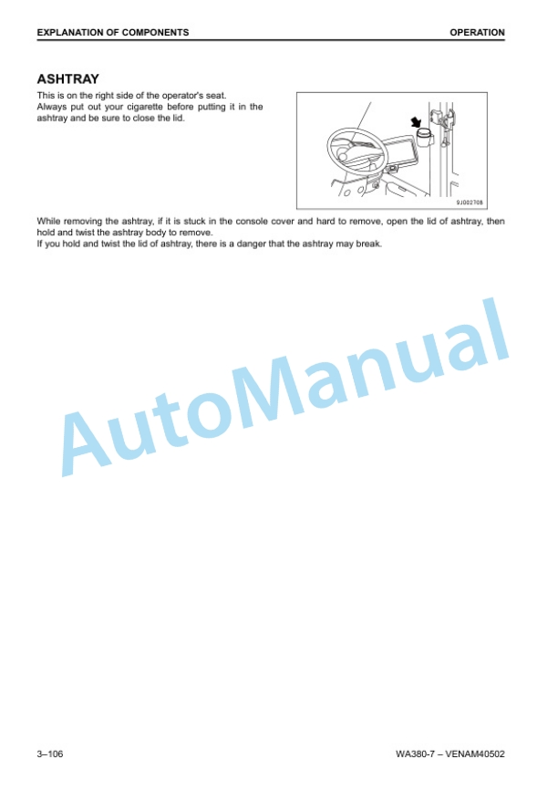 Komatsu WA380-7 Wheel Loader Operation and Maintenance Manual VENAM40502 3 Komatsu WA380-7 Wheel Loader Operation and Maintenance Manual VENAM40502 - Image 3