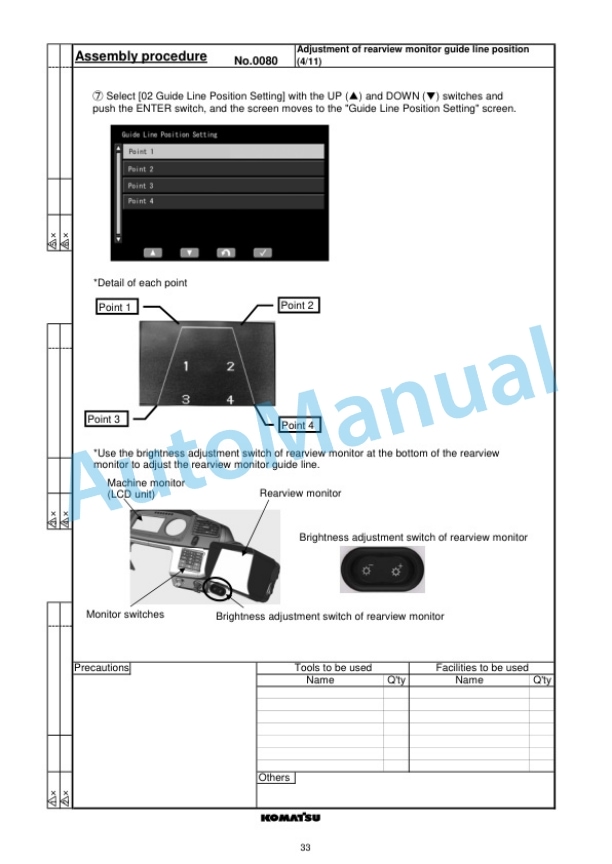 Komatsu WA380-8 Wheel Loader Field Assembly Instruction GEN00136-00 5 Komatsu WA380-8 Wheel Loader Field Assembly Instruction GEN00136-00 - Image 5