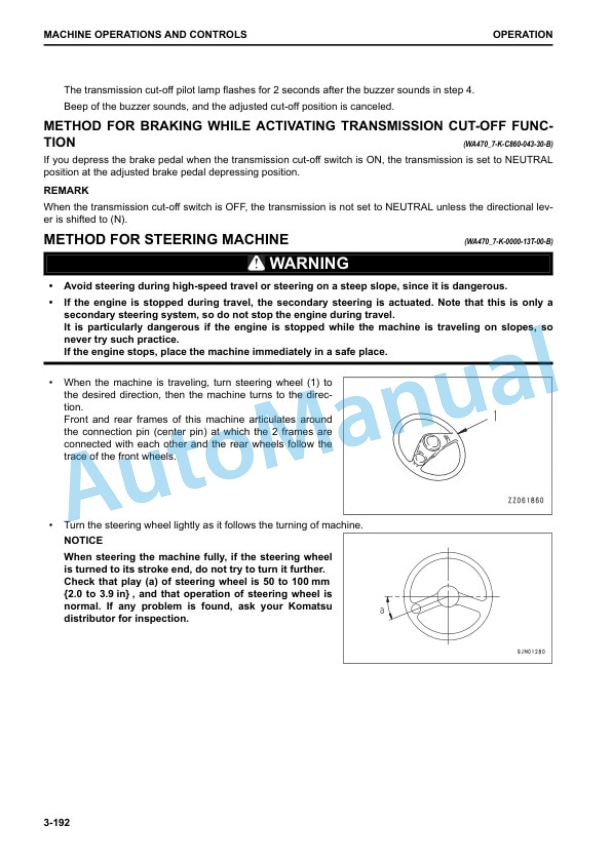 Komatsu WA380-8 Wheel Loader Operation and Maintenance Manual CEAM030201 4 Komatsu WA380-8 Wheel Loader Operation and Maintenance Manual CEAM030201 - Image 4