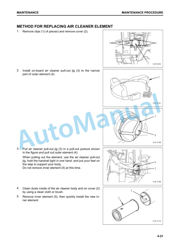 Komatsu WA380-8 Wheel Loader Operation and Maintenance Manual PEN01911-00 5 Komatsu WA380-8 Wheel Loader Operation and Maintenance Manual PEN01911-00 - Image 5