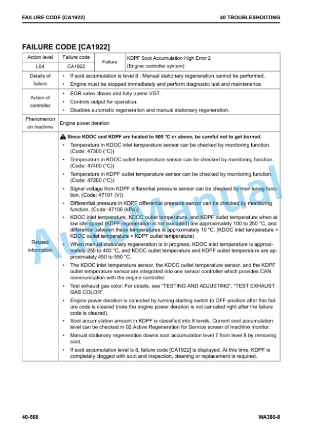 Komatsu WA380-8 Wheel Loader Shop Manual SEN06573-09 3 Komatsu WA380-8 Wheel Loader Shop Manual SEN06573-09 - Image 3