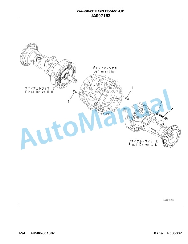 Komatsu WA380-8E0 Parts Manual WA00030H 2 Komatsu WA380-8E0 Parts Manual WA00030H-2