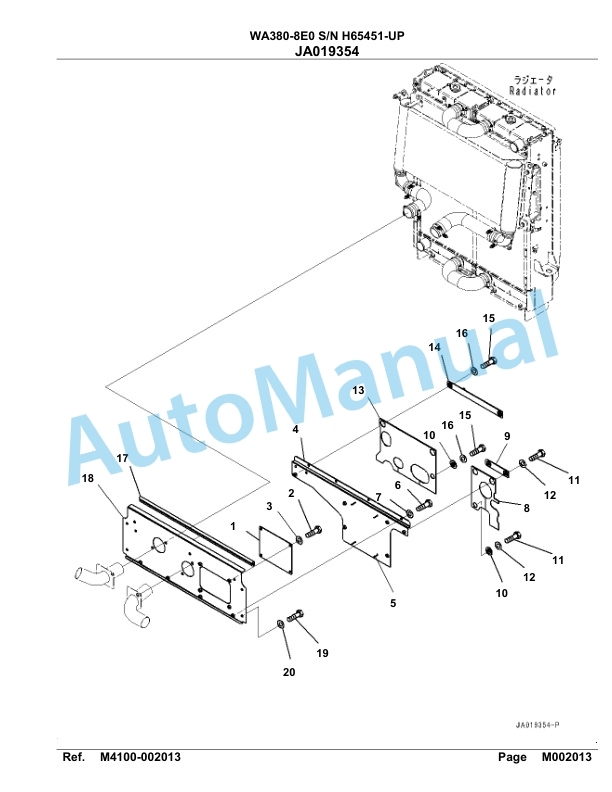 Komatsu WA380-8E0 Parts Manual WA00030H 5 Komatsu WA380-8E0 Parts Manual WA00030H-5