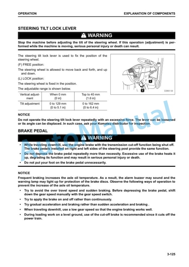 Komatsu WA380-8E0 Wheel Loader Operation and Maintenance Manual PEN01962-00 3 Komatsu WA380-8E0 Wheel Loader Operation and Maintenance Manual PEN01962-00 - Image 3