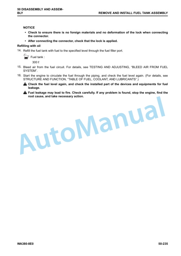 Komatsu WA380-8E0 Wheel Loader Shop Manual SEN06752-01 5 Komatsu WA380-8E0 Wheel Loader Shop Manual SEN06752-01 - Image 5