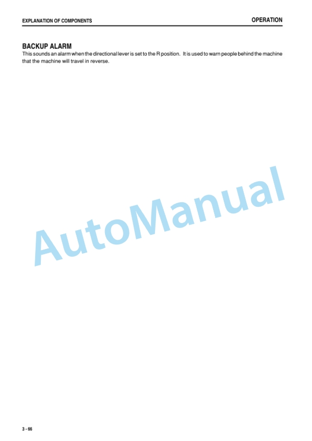 Komatsu WA380Z-6 Wheel Loader Operation and Maintenance Manual PEN00665-C6 3 Komatsu WA380Z-6 Wheel Loader Operation and Maintenance Manual PEN00665-C6 - Image 3