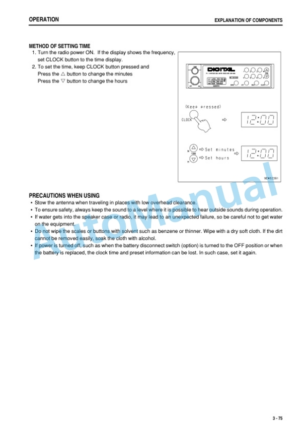 Komatsu WA380Z-6 Wheel Loader Operation and Maintenance Manual PEN01866-00 3 Komatsu WA380Z-6 Wheel Loader Operation and Maintenance Manual PEN01866-00-3