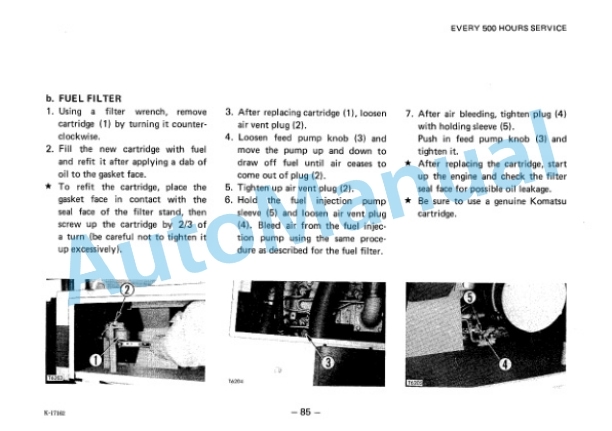 Komatsu WA40-1 Wheel Loader Operation and Maintenance Manual SEAM03630102 4 Komatsu WA40-1 Wheel Loader Operation and Maintenance Manual SEAM03630102 - Image 4