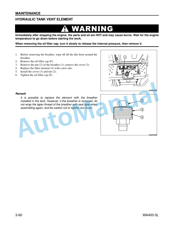Komatsu WA400-5L Wheel Loader Operation and Maintenance Manual CEAM009602 5 Komatsu WA400-5L Wheel Loader Operation and Maintenance Manual CEAM009602 - Image 5