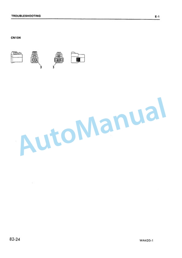 Komatsu WA420-1 Wheel Loader Shop Manual SEBMU4240106 5 Komatsu WA420-1 Wheel Loader Shop Manual SEBMU4240106-5