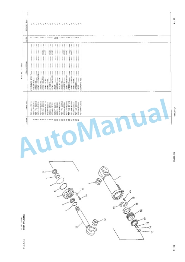 Komatsu WA420-1H Wheel Loader Parts Manual JEPB000701 5 Komatsu WA420-1H Wheel Loader Parts Manual JEPB000701-5