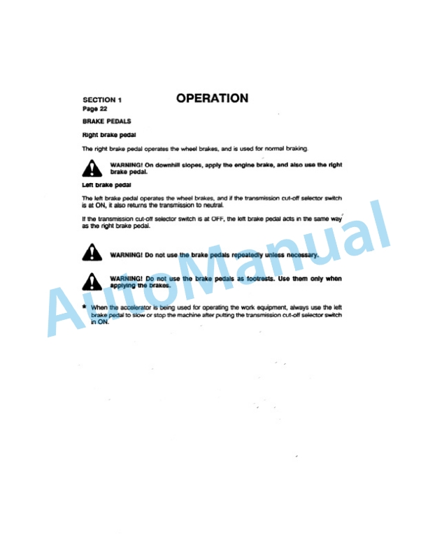 Komatsu WA420-1LC Wheel Loader Operation and Maintenance Manual SEAMU424KD10 2 Komatsu WA420-1LC Wheel Loader Operation and Maintenance Manual SEAMU424KD10 - Image 2