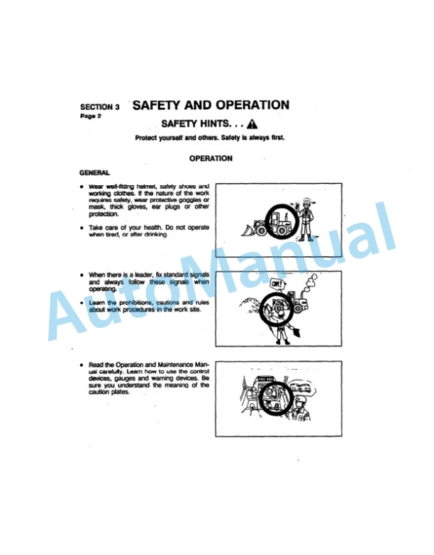 Komatsu WA420-1LC Wheel Loader Operation and Maintenance Manual SEAMU424KD10 5 Komatsu WA420-1LC Wheel Loader Operation and Maintenance Manual SEAMU424KD10 - Image 5