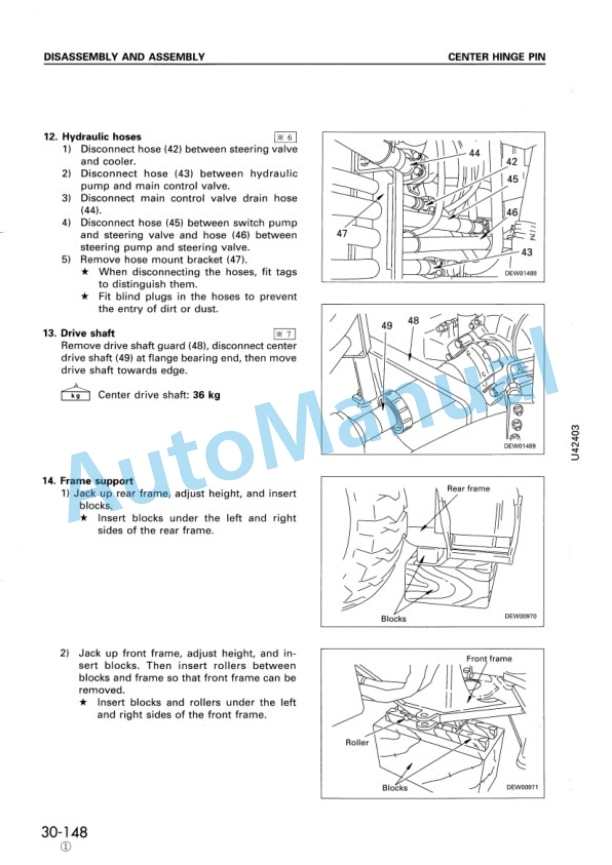 Komatsu WA420-3 Avance Loader Shop Manual SEBM006204 5 Komatsu WA420-3 Avance Loader Shop Manual SEBM006204 - Image 5