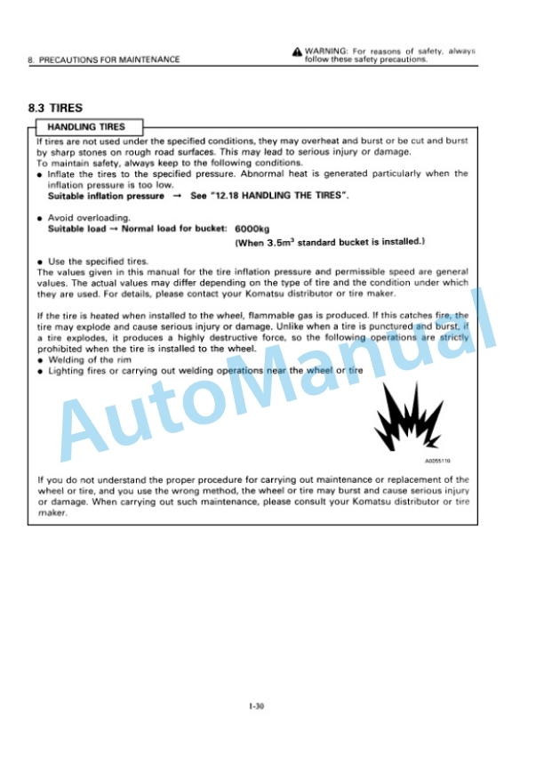 Komatsu WA420-3 Avance Wheel Loader Operation and Maintenance Manual OMEW4200M0 2 Komatsu WA420-3 Avance Wheel Loader Operation and Maintenance Manual OMEW4200M0 - Image 2