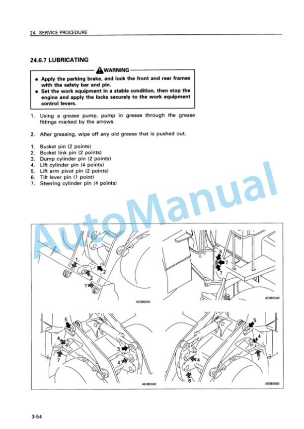 Komatsu WA420-3 Avance Wheel Loader Operation and Maintenance Manual SEAM006204 5 Komatsu WA420-3 Avance Wheel Loader Operation and Maintenance Manual SEAM006204 - Image 5
