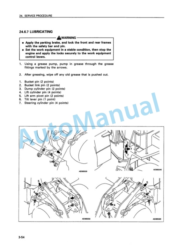 Komatsu WA420-3 Avance Wheel Loader Operation and Maintenance Manual SEAM031400 5 Komatsu WA420-3 Avance Wheel Loader Operation and Maintenance Manual SEAM031400 - Image 5