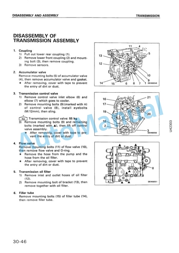 Komatsu WA420-3 Avance Wheel Loader Shop Manual SMEW4200M0 4 Komatsu WA420-3 Avance Wheel Loader Shop Manual SMEW4200M0 - Image 4