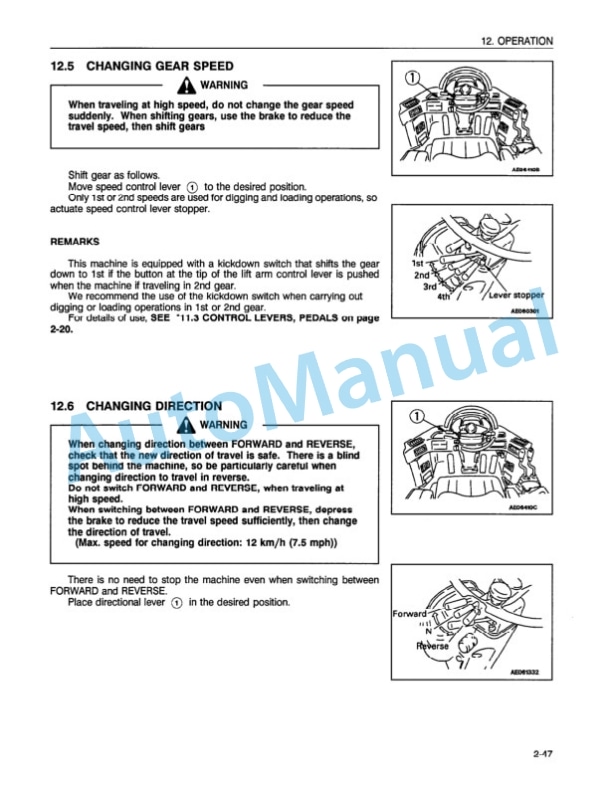 Komatsu WA420-3 Wheel Loader Operation and Maintenance Manual CEAM000601 3 Komatsu WA420-3 Wheel Loader Operation and Maintenance Manual CEAM000601 - Image 3