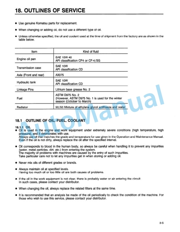 Komatsu WA420-3 Wheel Loader Operation and Maintenance Manual CEAM000601 4 Komatsu WA420-3 Wheel Loader Operation and Maintenance Manual CEAM000601 - Image 4