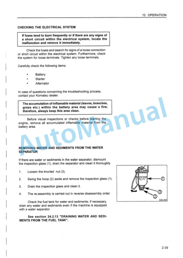 Komatsu WA420-3 Wheel Loader Operation and Maintenance Manual VEAM470100 3 Komatsu WA420-3 Wheel Loader Operation and Maintenance Manual VEAM470100-3
