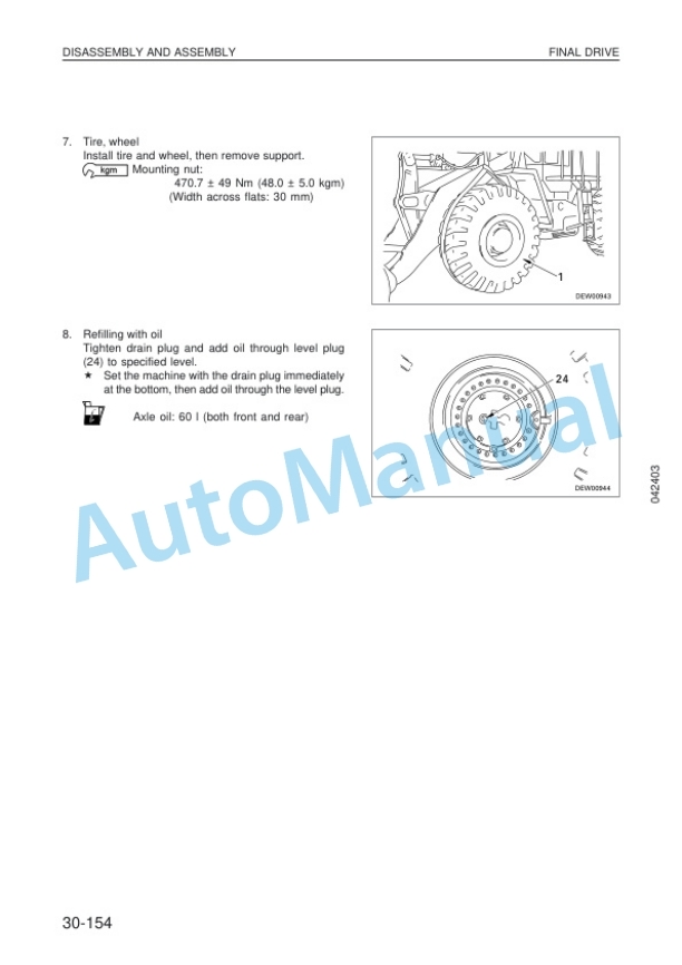 Komatsu WA420-3 Wheel Loader Shop Manual VEBM470104 5 Komatsu WA420-3 Wheel Loader Shop Manual VEBM470104 - Image 5