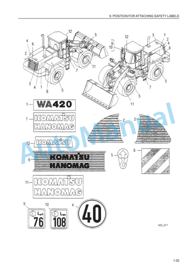 Komatsu WA420-3H Wheel Loader Operation and Maintenance Manual VEAM470200 2 Komatsu WA420-3H Wheel Loader Operation and Maintenance Manual VEAM470200 - Image 2