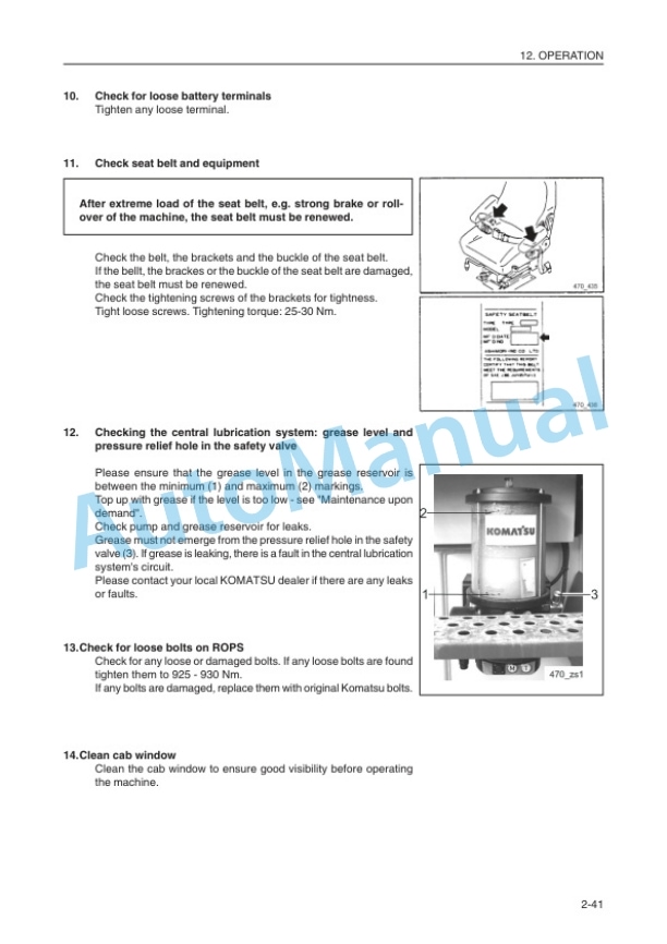 Komatsu WA420-3H Wheel Loader Operation and Maintenance Manual VEAM470500 3 Komatsu WA420-3H Wheel Loader Operation and Maintenance Manual VEAM470500 - Image 3