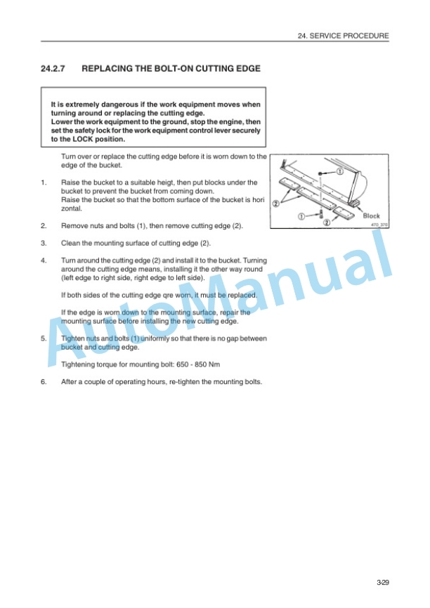 Komatsu WA420-3H Wheel Loader Operation and Maintenance Manual VEAM470500 5 Komatsu WA420-3H Wheel Loader Operation and Maintenance Manual VEAM470500 - Image 5