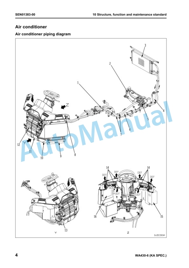 Alternative view of Komatsu WA430-6 Galeo Wheel Loader Shop Manual SEN00837-03